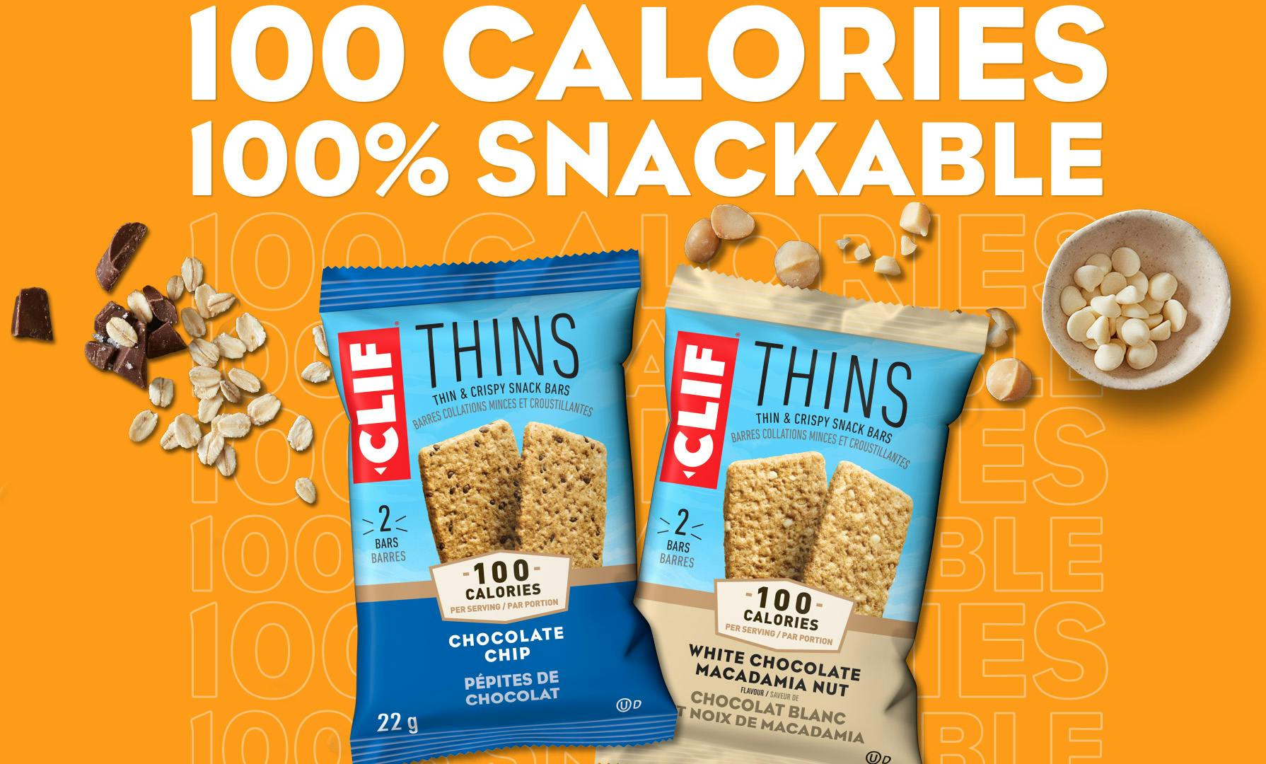 Clif Thins 100 Calories 100 Percent Snackable