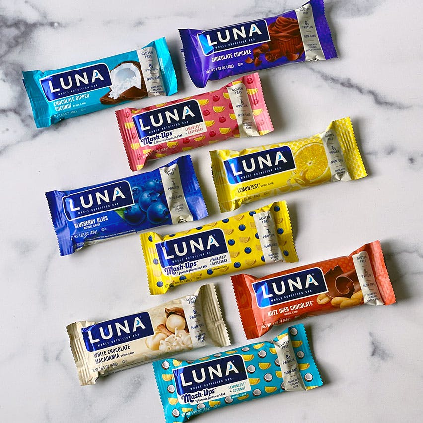 LUNA Bar in all flavors