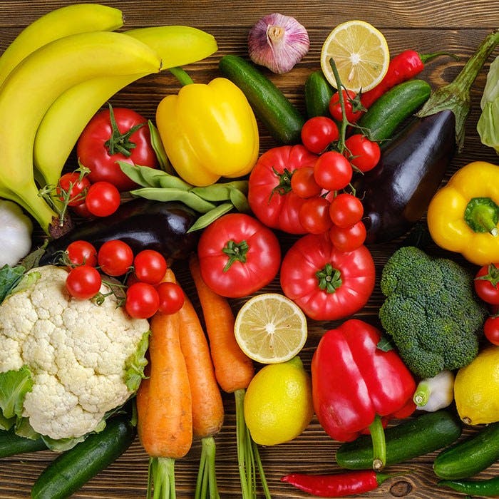Assortment of fruits and vegetables