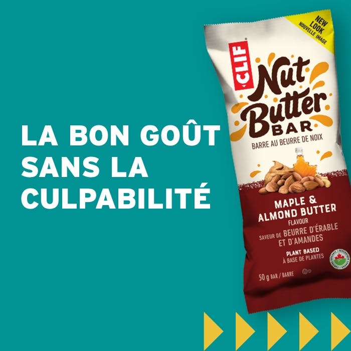 CLIF Nut Butter Bar homepage FR
