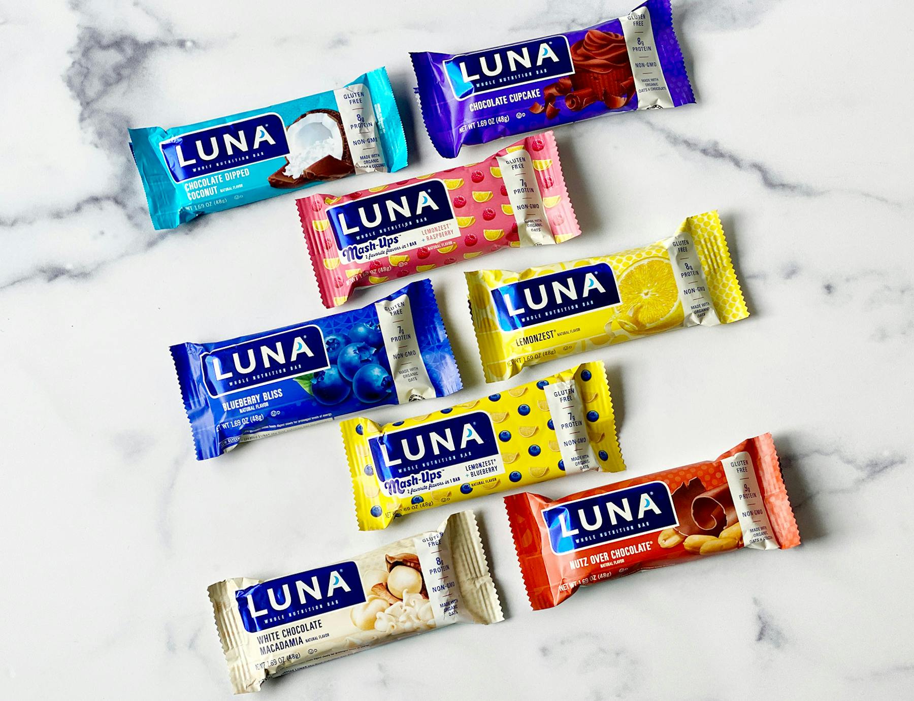 LUNA Bar variety of flavors